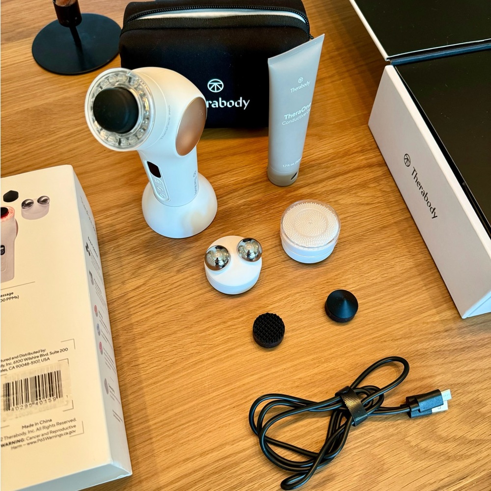 TheraFace with carrying case, all attachments, and conducting gel